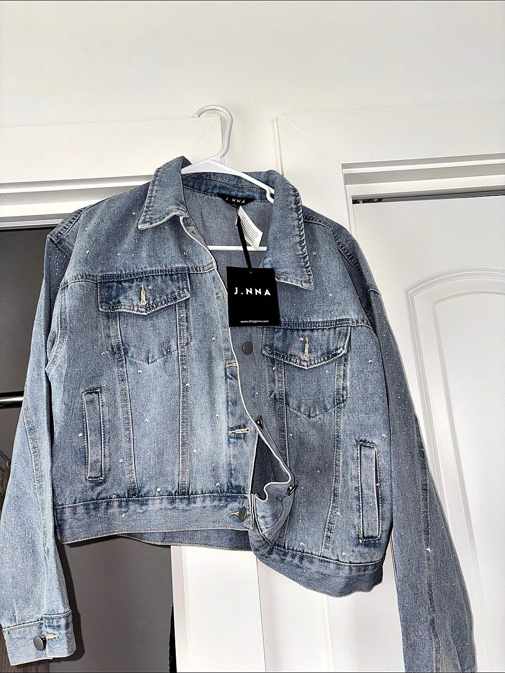 J.NNA Women's Blue Jean Jacket